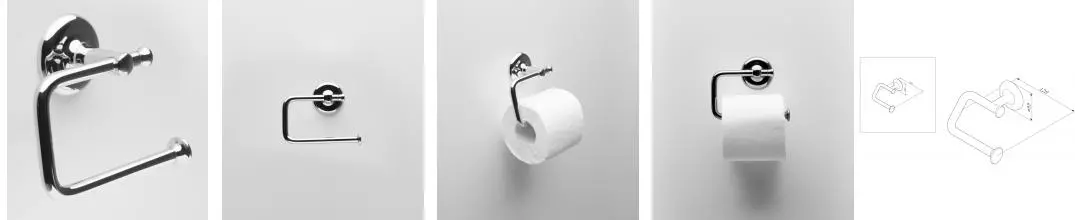 Держатель для туалетной бумаги «Am.Pm» Like на стену хром