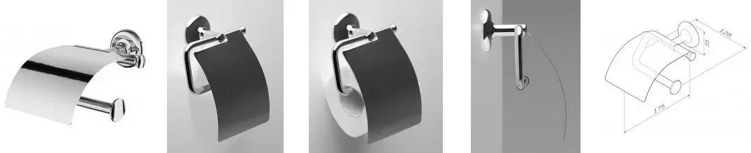 Держатель для туалетной бумаги «Am.Pm» Like A80341500 на стену хром