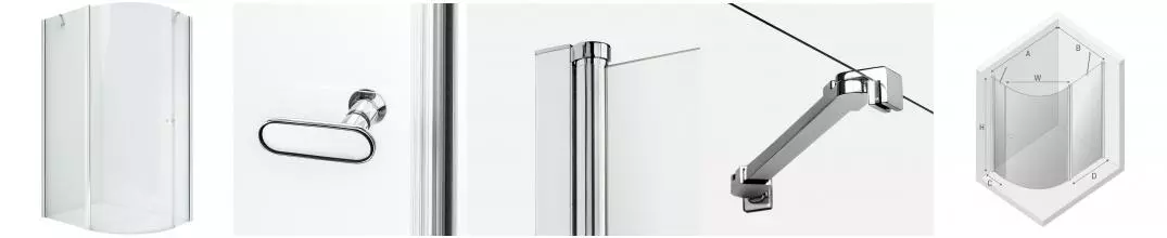 Душевой угол-ограждение «New Trendy» New Soleo Chrome 120/85 прозрачный/хром прямоугольно-асимметричный без поддона универсальный Душевой угол-ограждение «New Trendy» New Soleo Chrome 120/85 прозрачный/хром прямоугольно-асимметричный без поддона универсальный