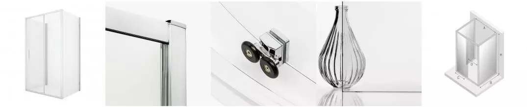 Душевой угол-ограждение «New Trendy» New Corrina Chrome 110/80 прозрачный/хром прямоугольный без поддона универсальный Душевой угол-ограждение «New Trendy» New Corrina Chrome 110/80 прозрачный/хром прямоугольный без поддона универсальный