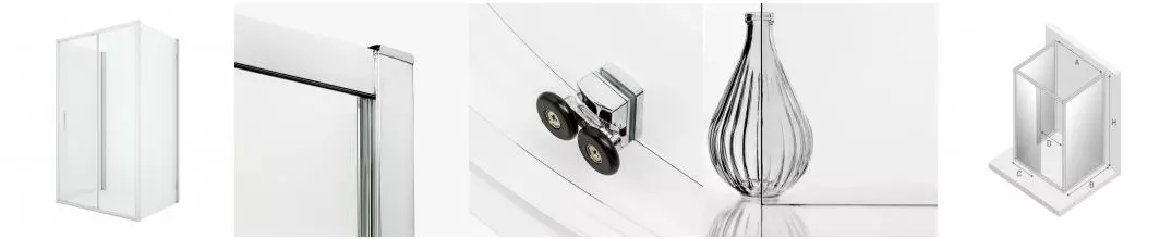 Душевой угол-ограждение «New Trendy» New Corrina Chrome 110/90 прозрачный/хром прямоугольный без поддона универсальный Душевой угол-ограждение «New Trendy» New Corrina Chrome 110/90 прозрачный/хром прямоугольный без поддона универсальный