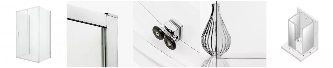 Душевой угол-ограждение «New Trendy» New Corrina Chrome 130/90 прозрачный/хром прямоугольный без поддона универсальный Душевой угол-ограждение «New Trendy» New Corrina Chrome 130/90 прозрачный/хром прямоугольный без поддона универсальный