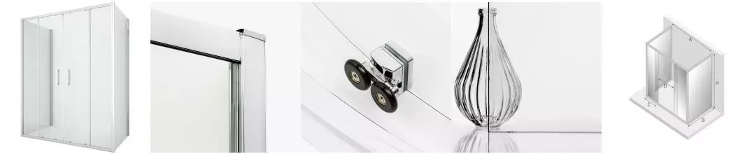 Душевой угол-ограждение «New Trendy» New Corrina Chrome 150/90 прозрачный/хром прямоугольный без поддона Душевой угол-ограждение «New Trendy» New Corrina Chrome 150/90 прозрачный/хром прямоугольный без поддона