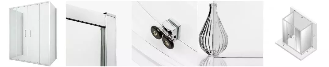 Душевой угол-ограждение «New Trendy» New Corrina Chrome 160/80 прозрачный/хром прямоугольный без поддона Душевой угол-ограждение «New Trendy» New Corrina Chrome 160/80 прозрачный/хром прямоугольный без поддона