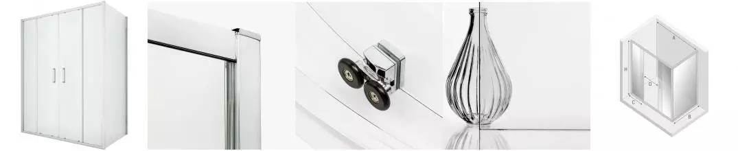 Душевой угол-ограждение «New Trendy» New Corrina Chrome 150/90 прозрачный/хром прямоугольный без поддона Душевой угол-ограждение «New Trendy» New Corrina Chrome 150/90 прозрачный/хром прямоугольный без поддона