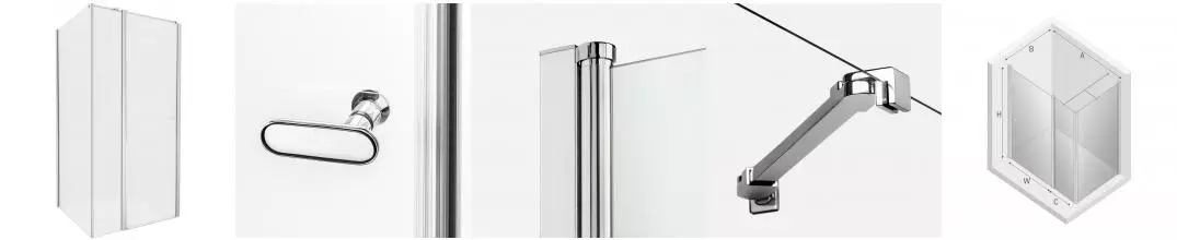 Душевой угол-ограждение «New Trendy» New Soleo Chrome 120/80 прозрачный/хром прямоугольный без поддона универсальный Душевой угол-ограждение «New Trendy» New Soleo Chrome 120/80 прозрачный/хром прямоугольный без поддона универсальный