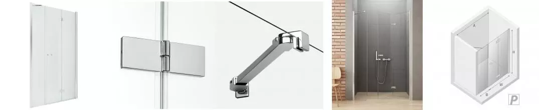 Душевая дверь «New Trendy» New Soleo Plus Chrome 130/195 прозрачная/хром правая Душевая дверь «New Trendy» New Soleo Plus Chrome 130/195 прозрачная/хром правая