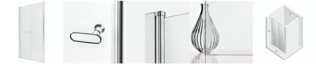 Душевая дверь «New Trendy» New Soleo Chrome 130/195 прозрачная/хром Душевая дверь «New Trendy» New Soleo Chrome 130/195 прозрачная/хром