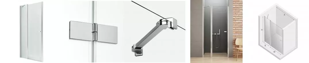 Душевая дверь «New Trendy» New Soleo Chrome 100/195 прозрачная/хром универсальная Душевая дверь «New Trendy» New Soleo Chrome 100/195 прозрачная/хром универсальная