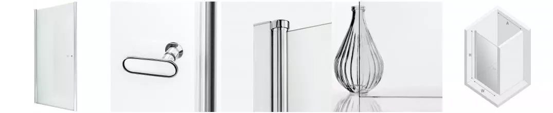 Душевая дверь «New Trendy» New Soleo Chrome 80/195 прозрачная/хром универсальная Душевая дверь «New Trendy» New Soleo Chrome 80/195 прозрачная/хром универсальная