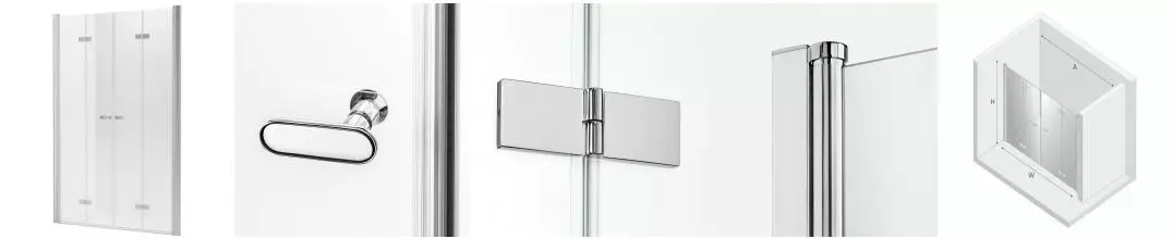 Душевая дверь «New Trendy» New Soleo Chrome 190/195 прозрачная/хром Душевая дверь «New Trendy» New Soleo Chrome 190/195 прозрачная/хром