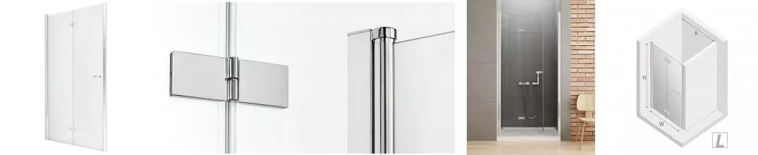 Душевая дверь «New Trendy» New Soleo Chrome 120/195 прозрачная/хром левая Душевая дверь «New Trendy» New Soleo Chrome 120/195 прозрачная/хром левая