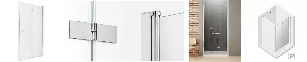 Душевая дверь «New Trendy» New Soleo Chrome 100/195 прозрачная/хром правая Душевая дверь «New Trendy» New Soleo Chrome 100/195 прозрачная/хром правая