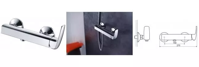 Смеситель для душа «Excellent» Athena ARAX.8508CR хром