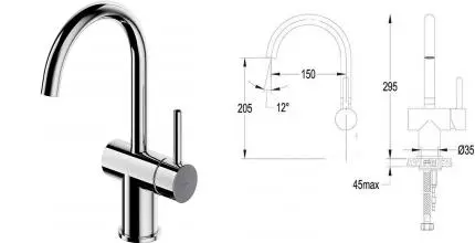 Смеситель для раковины «Omnires» Y Y1219CR хром Смеситель для раковины «Omnires» Y Y1219CR хром