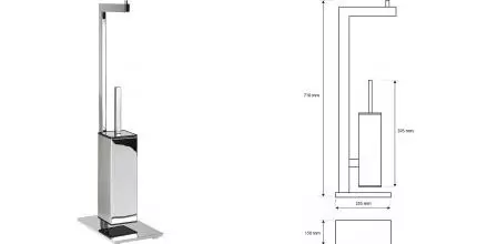 Стойка с аксессуарами «Bemeta» Beta 132836042 напольная хром
