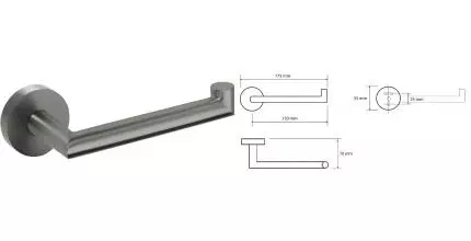 Держатель для туалетной бумаги «Bemeta» Graphit 156212032 на стену графит