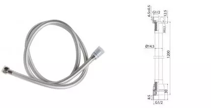 Душевой шланг «Iddis» A50711 1.2 120 см серый