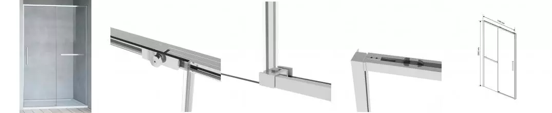 Душевая дверь «Vincea» Slim Soft VDS-1SS110CL 110/200 прозрачная/хром Душевая дверь «Vincea» Slim Soft VDS-1SS110CL 110/200 прозрачная/хром