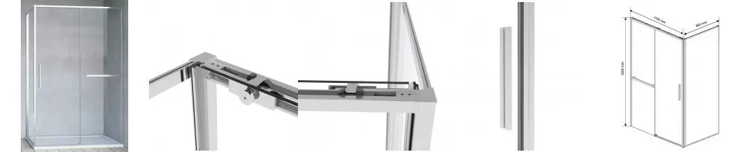 Душевой угол-ограждение «Vincea» Slim Soft VSR-1SS9011CL 110/90 прозрачный/хром прямоугольный без поддона универсальный Душевой угол-ограждение «Vincea» Slim Soft VSR-1SS9011CL 110/90 прозрачный/хром прямоугольный без поддона универсальный