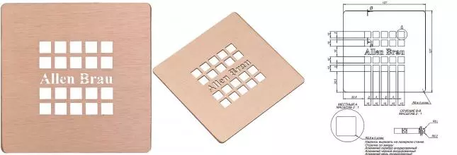 Крышка для сифона «Allen Brau» Priority 8.310N1-60 медь браш