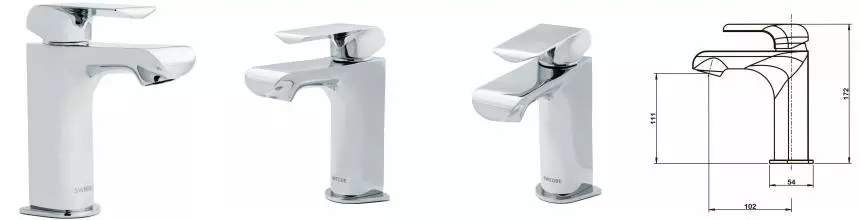 Смеситель для раковины «Swedbe» Iris 2210 хром Смеситель для раковины «Swedbe» Iris 2210 хром