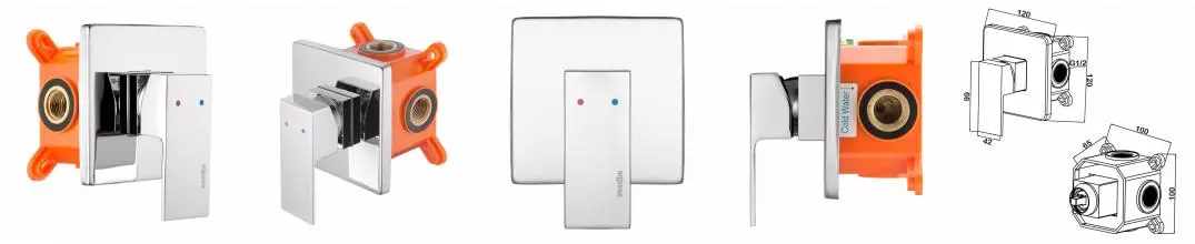 Смеситель для душа «Swedbe» Platta 5522 хром Смеситель для душа «Swedbe» Platta 5522 хром