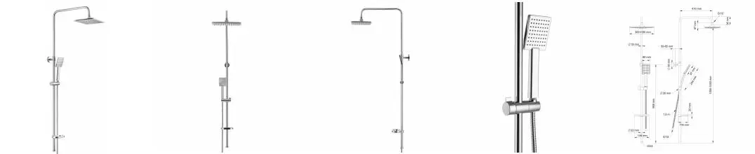 Душевая стойка «Swedbe» Calypso 5068 хром Душевая стойка «Swedbe» Calypso 5068 хром