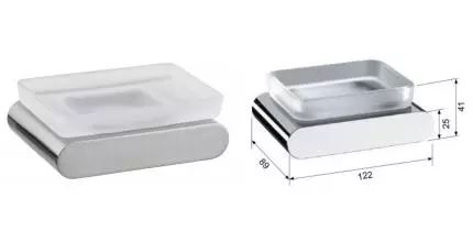 Мыльница «Remer» Lounge LN10NP на стену никель