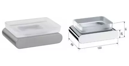 Мыльница «Remer» Lounge LN10NPO на стену брашированный никель