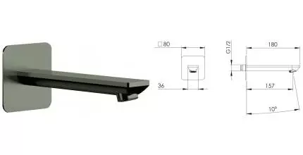 Излив к смесителю «Remer» Energy 91EYNP 18 никель Излив к смесителю «Remer» Energy 91EYNP 18 никель