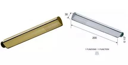 Ручная лейка «Remer» 317MTDO золото