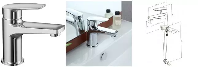 Смеситель для раковины «Milardo» Niagara NIASB00M01 хром