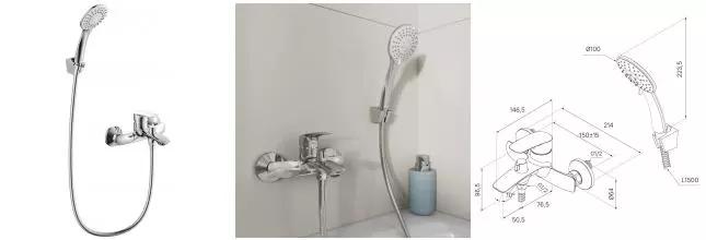 Смеситель для ванны «Milardo» Rora RORSB00M02 хром