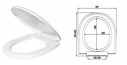 Сиденье для унитаза «Milardo» 020PP00M31 полипропилен белое