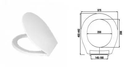 Сиденье для унитаза «Milardo» 010PP00M31 полипропилен белое