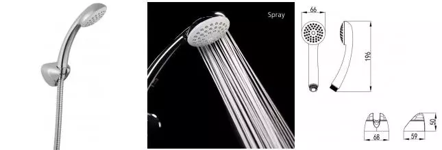 Душевой гарнитур «Milardo» 3301F68M16 хром