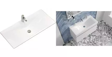 Раковина «Velvex» Pulsus 100/45 rkPUL.100-81 литьевой мрамор белая Раковина «Velvex» Pulsus 100/45 rkPUL.100-81 литьевой мрамор белая