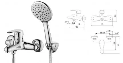 Смеситель для ванны «Lemark» Pramen LM3314C хром Смеситель для ванны «Lemark» Pramen LM3314C хром