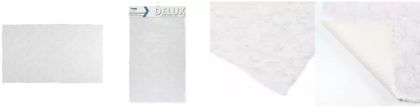Коврик для ванной «Fixsen» Delux FX-9040W 120/70 полиэстер белый