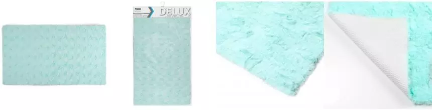 Коврик для ванной «Fixsen» Delux FX-9040T 120/70 полиэстер бирюзовый