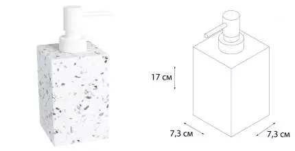Дозатор для мыла «Fixsen» Blanco FX-201-1 на стол белый
