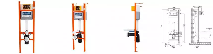 Инсталляция BelBagno EXPERT 40 для подвесного унитаза, 1130х400х150 мм, со смывным бачком скрытого монтажа, фронтальное/горизонтальное управление, кр BB004-40 EXPERT · Belbagno, BB004-40 EXPERT Инсталляция BelBagno EXPERT 40 для подвесного унитаза, 1130х400х150 мм, со смывным бачком скрытого монтажа, фронтальное/горизонтальное управление, кр BB004-40 EXPERT · Belbagno, BB004-40 EXPERT