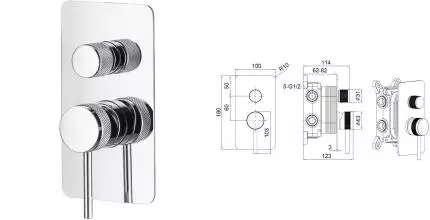 Смеситель для душа «Allen Brau» Priority X3 5.31A11-00  хром