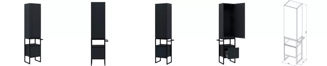 Пенал «Allen Brau» Priority 40 (274317) anthracite matt правый