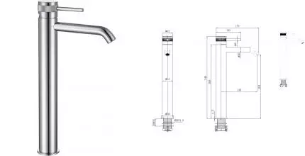 Смеситель для раковины «Allen Brau» Priority 5.31A02-00 хром