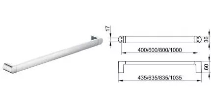 Полотенцедержатель «Keuco» Elegance 11601011000 на стену хром