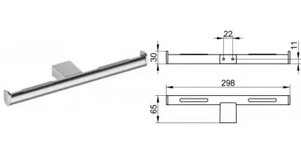 Держатель для туалетной бумаги «Keuco» Plan 14963070003 на стену нержавеющая сталь Держатель для туалетной бумаги «Keuco» Plan 14963070003 на стену нержавеющая сталь