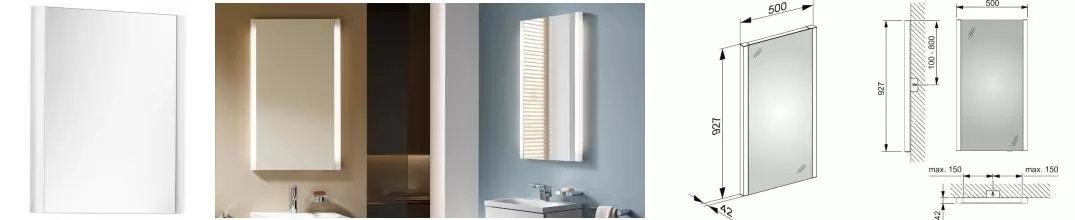 Зеркало «Keuco» Royal Reflex-2 50 с подсветкой Зеркало «Keuco» Royal Reflex-2 50 с подсветкой