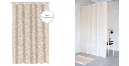 Штора для ванной «Ridder» Pardo 3107419 240/180 полупрозрачная